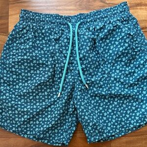 VILEBREQUEIN Blue Patterned Men's Swim Shorts